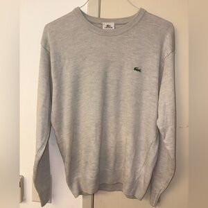 Lacoste Men's Light Gray Crewneck Sweater